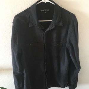 J crew black denim shirt